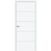Дверь межкомнатная Граффити-2.Д.П ПЭТ White Silk, глухая, декор white silk, кромка обычная, каркасно-щитовая