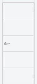Дверь межкомнатная Граффити-2.Д.П ПЭТ, White Silk, глухая, кромка ABS, каркасно-щитовая
