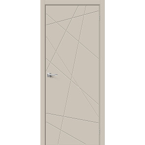Дверь межкомнатная Граффити-5.Д.П ПЭТ Cream Silk, cream silk, глухая, каркасно-щитовая
