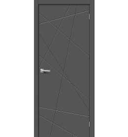 Дверь межкомнатная Граффити-5.Д.П ПЭТ, Stormy Silk, глухая, каркасно-щитовая