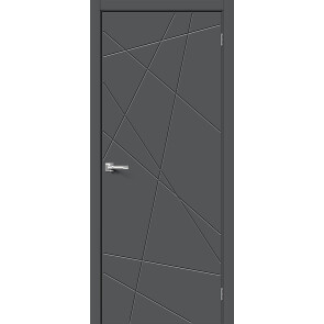 Дверь межкомнатная Граффити-5.Д.П ПЭТ Stormy Silk, stormy silk, глухая, каркасно-щитовая