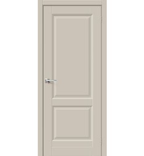 Дверь межкомнатная Неоклассик-32 ПЭТ Cream Silk, глухая, без кромки, царговая
