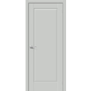 Дверь межкомнатная Прима-10 ПЭТ Grey Silk, grey silk, глухая, царговая