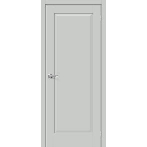 Дверь межкомнатная Прима-10 ПЭТ Grey Silk, grey silk, глухая, царговая