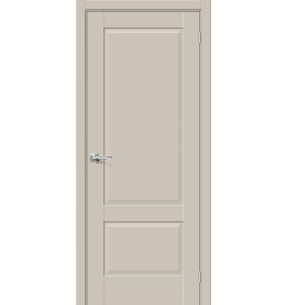 Дверь межкомнатная Прима-12 ПЭТ, Cream Silk, глухая, царговая