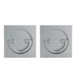 Ручка поворотная для раздвижных дверей SH.QUADRO55.BK8х2 MWSC-33 итальянский тисненый