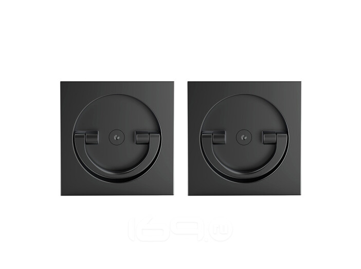 Ручка поворотная для раздвижных дверей  SH.QUADRO55.BK8x2 BL-26 черный