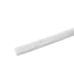 Уплотнитель щеточный самоклеющийся 4Р Белый 7*6