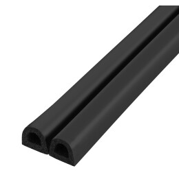 Уплотнитель самоклеящийся ADH/D-9x7,5 мм, черный 100 м.