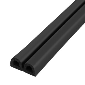 Уплотнитель самоклеящийся ADH/D-9x7,5 мм, черный 100 м.