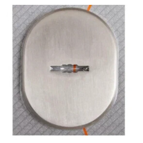 Декоративная накладка под цилиндр ESC 473 (90х65) SN матовый никель