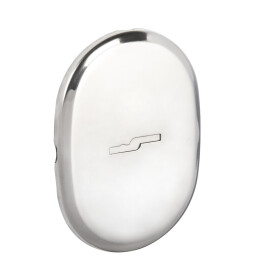 Декоративная накладка ESC 475 (90х65) СP ХРОМ на сувальдный замок (тип Меттэм)