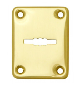 Декоративная накладка ESC082-SG-1 (МАТ ЗОЛОТО) на сувальдный замок (1шт) (латунь)
