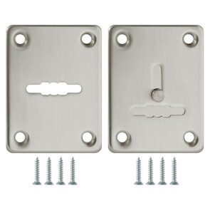Декоративная накладка ESC082-SN-3 (МАТ НИКЕЛЬ) на сувальдный замок (1шт) (нерж. сталь)