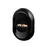 Накладка на сувальдный замок ESC.S-auto/CRE/OV.13 (ESC-13S) с автомат. шторками BL черный