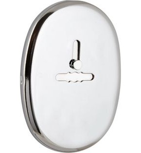 Накладка на сувальдный замок ESC.S-lift.ECO/OV.476 (ESC 476 eco) с шторкой CP хром