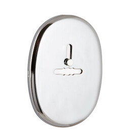 Накладка на сувальдный замок ESC.S-lift.ECO/OV.476 (ESC 476 eco) с шторкой CP хром