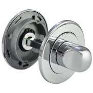 Фиксатор сантехнический на круглой розетке Morelli LUX-WC CRO хром