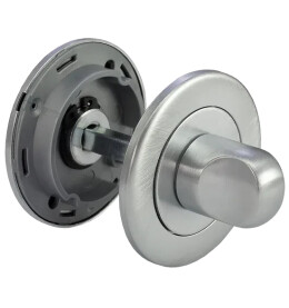 Фиксатор сантехнический на круглой розетке Morelli LUX-WC CSA матовый хром