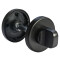 Фиксатор сантехнический на круглой розетке Morelli LUX-WC-R5 NERO черный