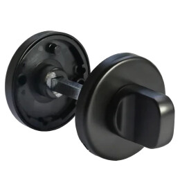 Фиксатор сантехнический на круглой розетке Morelli LUX-WC-R5 NERO черный