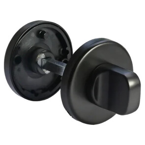 Фиксатор сантехнический на круглой розетке Morelli LUX-WC-R5 NERO черный