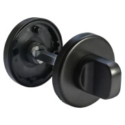 Фиксатор сантехнический на круглой розетке Morelli LUX-WC-R5 NERO черный