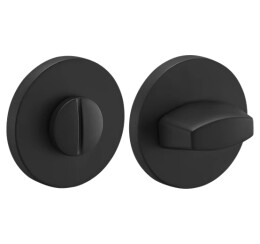 Фиксатор сантехнический на круглой розетке Morelli MH-WC-R6 BL черный