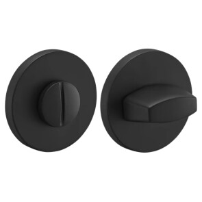 Фиксатор сантехнический на круглой розетке Morelli MH-WC-R6 BL черный