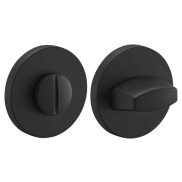 Фиксатор сантехнический на круглой розетке Morelli MH-WC-R6 BL черный