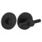Фиксатор сантехнический на круглой розетке Morelli MH-WC-R6T BL черный