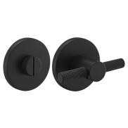 Фиксатор сантехнический на круглой розетке Morelli MH-WC-R6T BL черный