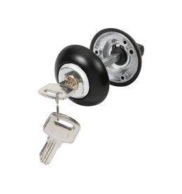 Ручка поворотная с фиксацией ключом BK6.FIX.JR BL-24 черный