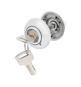 Ручка поворотная с фиксацией ключом BK6.FIX.JR CP-8 хром