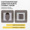 Ручка поворотная BK6.K.QR52 (BK6 QR) GR/CP-23 графит/хром