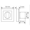 tumb 2 - Фиксатор сантехнический Morelli MH-WC-S BL черный