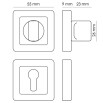 tumb 2 - Фиксатор сантехнический Morelli MH-WC-S55 SC/CP матовый хром/хром