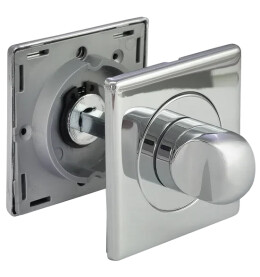 Фиксатор сантехнический на квадратной розетке Morelli LUX-WC-S CRO хром