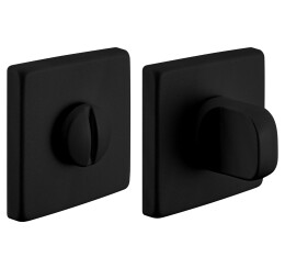 Фиксатор сантехнический на квадратной розетке Morelli LUX-WC-S5 NERO черный