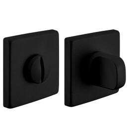 Фиксатор сантехнический на квадратной розетке Morelli LUX-WC-S5 NERO черный