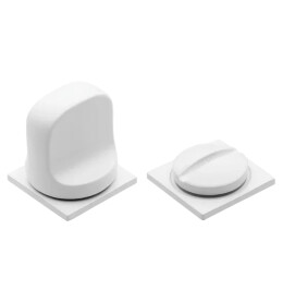 Фиксатор сантехнический на квадратной розетке Morelli LUX-WC-SM BIA белый