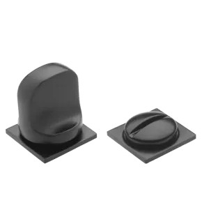 Фиксатор сантехнический на квадратной розетке Morelli LUX-WC-SM NERO черный