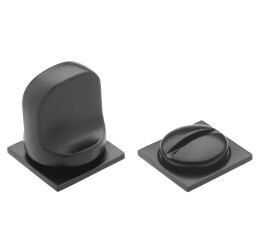 Фиксатор сантехнический на квадратной розетке Morelli LUX-WC-SM NERO черный