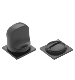 Фиксатор сантехнический на квадратной розетке Morelli LUX-WC-SM NERO черный