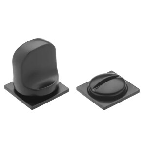 Фиксатор сантехнический на квадратной розетке Morelli LUX-WC-SM NERO черный