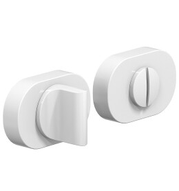 Фиксатор на овальной розетке «System R016W6» МатБелый