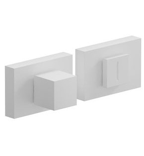 Фиксатор на прямоугольной розетке «AS2-6WC» Swhite