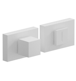 Фиксатор на прямоугольной розетке «AS2-6WC» Swhite