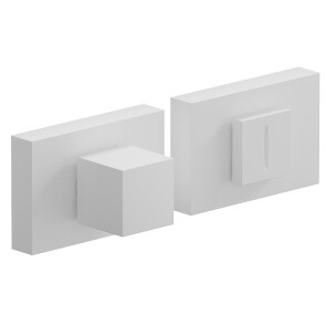 Фиксатор на прямоугольной розетке «AS2-6WC» Swhite