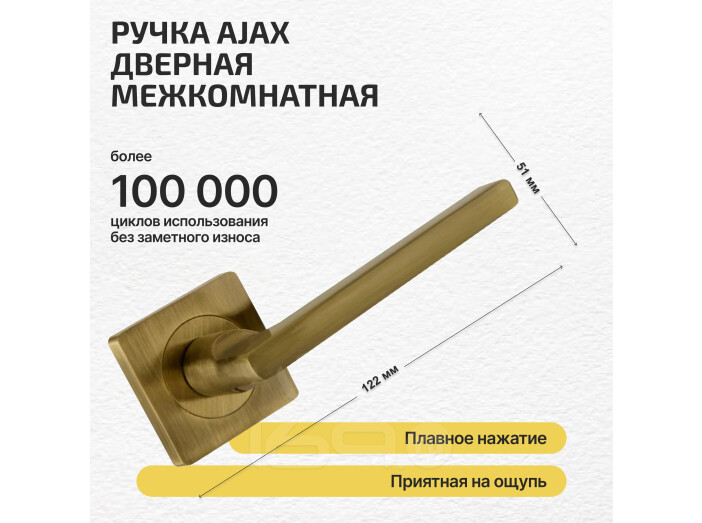 Ручка раздельная K.JK51.POLO (POLO JK) ABG-6 зелёная бронза